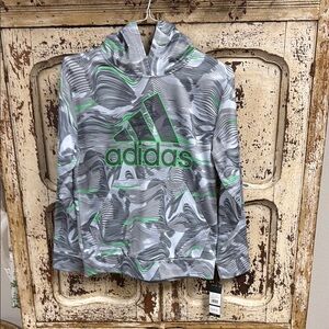 Adidas Gray and Green Hoodie Sz L New w/Tags